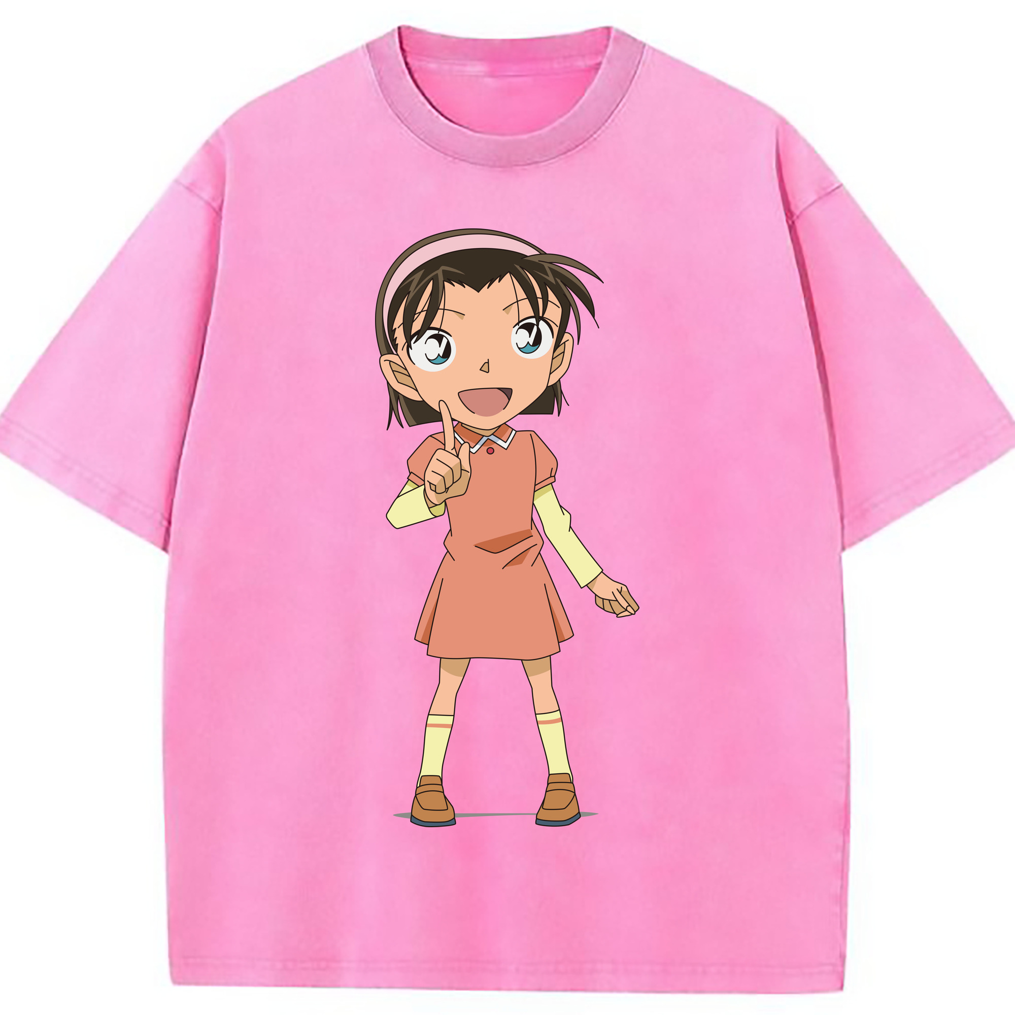 （画像用） 名探偵コナン 吉田 歩美 よしだ あゆみ Detective Conan my Yeager 綿100% ヴィンテージ風 半袖Tシャツ（フロントプリント）
